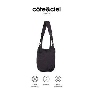 COTE&amp;CIEL กระเป๋าสะพายข้าง รุ่น ORCO CREASED TOTE สี BLACK กระเป๋าแฟชั่น กระเป๋า Crossbody