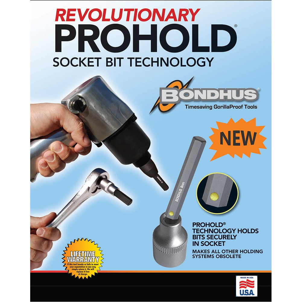 ส่งฟรี-ชุดบ๊อกซ์เดือยโผล่-หัวหกเหลี่ยม-แบบ-prohold-bondhus-socket-bit-set-made-in-usa-30299