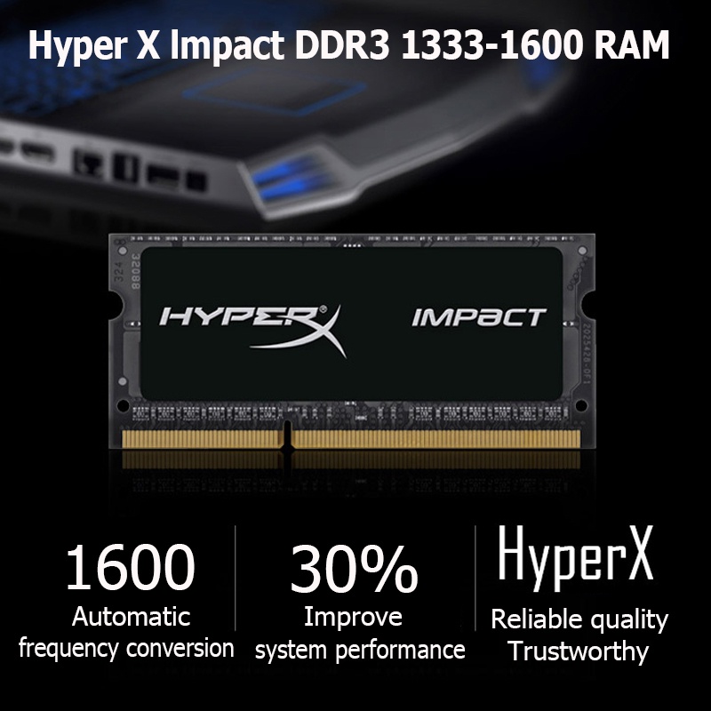 ภาพหน้าปกสินค้าKingston Hyperx แรมโน๊ตบุ๊ค Ram DDR3L DDR3 Notebook 4GB 8GB แรม 1600Mhz PC3L 12800S 1.35V 1.5V SODIMM จากร้าน flash3c.th บน Shopee