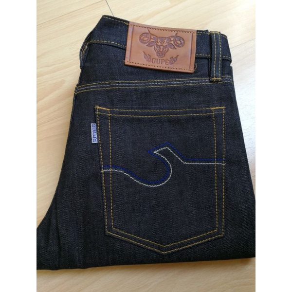 gupejeans-15oz-ริมแดง-ทรงกระบอก-เล็ก