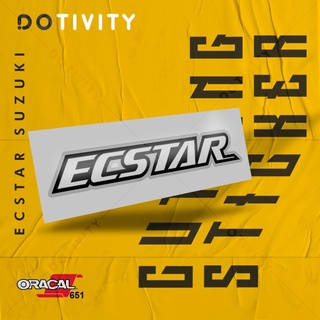 สติกเกอร์ตัด ECSTAR SUZUKI 2 สี