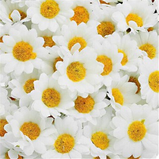 ดอกไม้ประดิษฐ์สีขาว 4 ซม 100 ชิ้น
