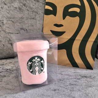 พวงกุญแจ กระเป๋า แก้ว Starbucks สีชมพู Sakura