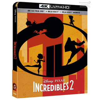 Incredibles 2/รวมเหล่ายอดคนพิทักษ์โลก 2 (4K Ultra HD + Blu-ray + Blu-ray Bonus + Steelbook) (4K มีเสียงไทย/มีซับไทย)