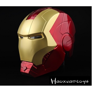 [Ready Stock] 1/1 Iron Man helmet mask gloves wearable and luminous model hand-made cos props toys childrens gifts
