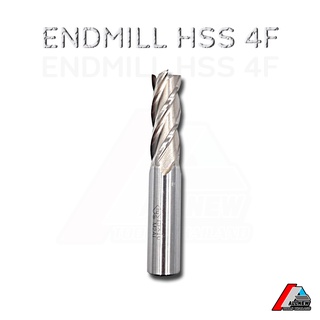 ENDMILL HSS 4F (เอ็นมิลไฮสปีด) DIA 1.5-10 มิล กัดงานข้าง/ร่อง/ขุดPOCKETและงานทั่วไป