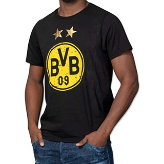 เสื้อยืดสีขาวเสื้อยืด ผ้าฝ้าย แบบนิ่ม พิมพ์ลาย Borussia Dortmunds ระบายอากาศ ออกแบบดี แฟชั่นสําหรับผู้ชายS-4XL