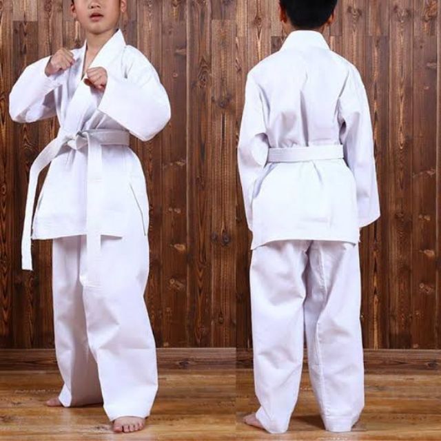 รูปภาพสินค้าแรกของB7: ชุดคาราเต้ คาเรเต้ ชุดยูโด ชุดยูยิตสู Judo สีขาว คาราเต้ สำหรับเด็กและผู้ใหญ่ Karate Uniform BJJ