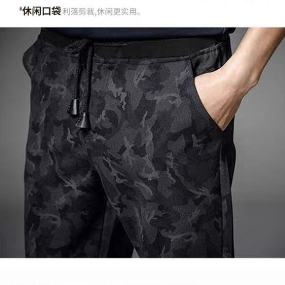 กางเกงขายาวผู้ชายสไตล์เกาหลี-กางเกงลำลอง-กางเกงลายทหารคูลๆ-เท่ๆ-งานดี