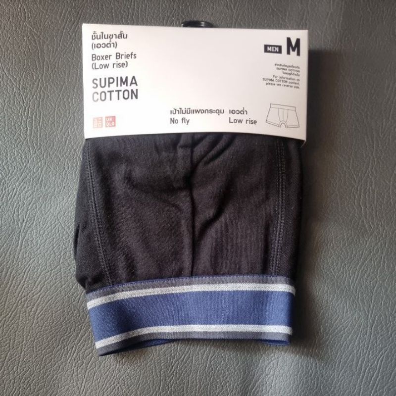 uniqlo-boxer-มือ1-supima-cotton-size-m-เอว-31-33