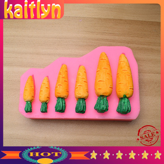 &lt;Kaitlyn&gt; แม่พิมพ์ซิลิโคน ทนความร้อน ลายแครอท สําหรับทําเบเกอรี่