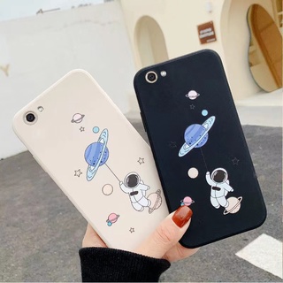 เคสโทรศัพท์มือถือแบบนิ่ม ลายนักบินอวกาศ สําหรับ OPPO A76 A96 A3S A12E A5S A7 A12 F9 F11 PRO A73 A31 A53 A33 A5 A9 2020 A15 A15S A16 A52 A92 F1S A54 A83 A1K A93 A94 A95 4G A37 A16K A74 5G A71 CB003