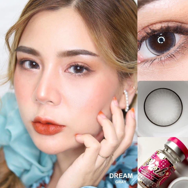 คอนแทคเลนส์-dream-chestnut-gray-wink-ขนาดบิ๊กอาย-ขายดี