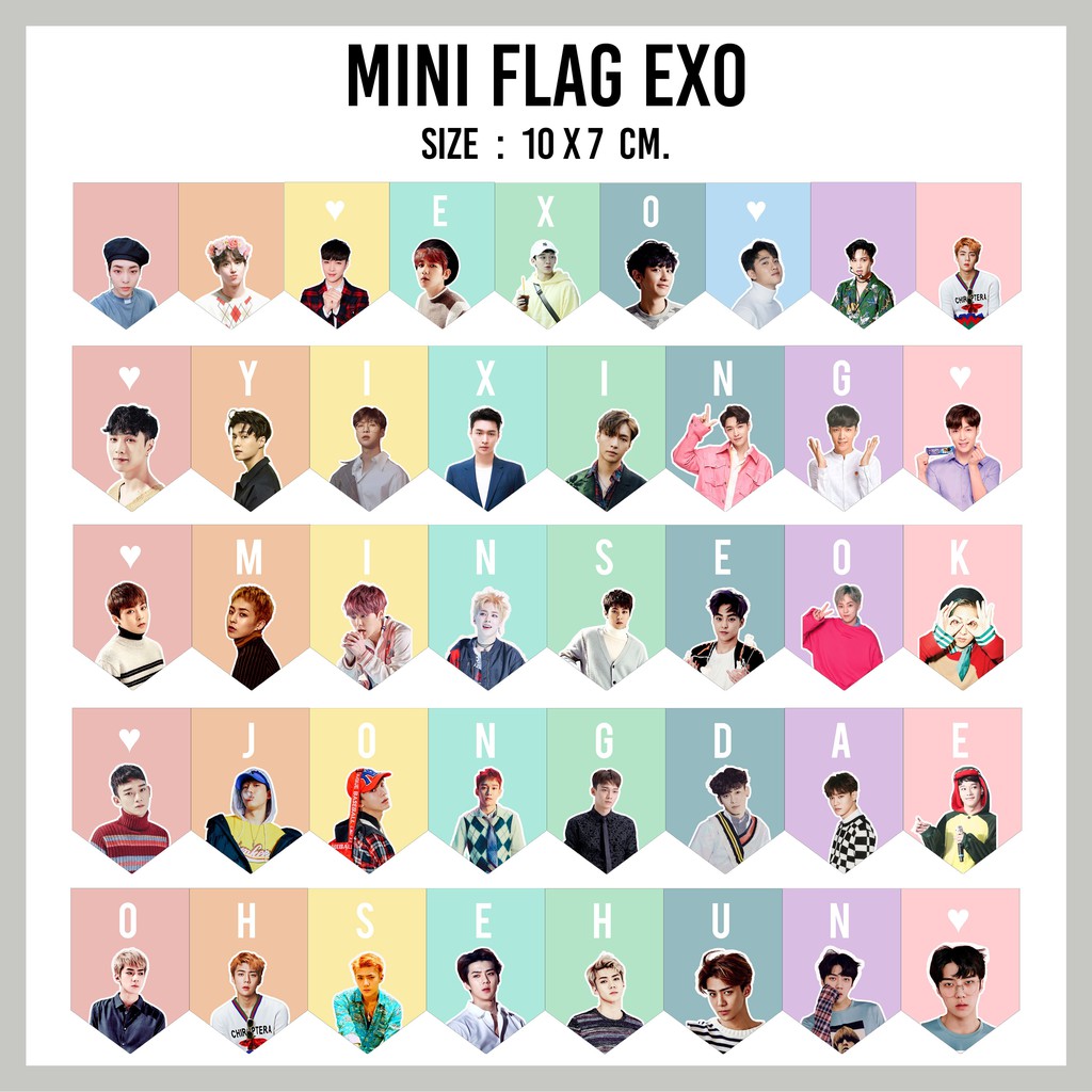 ธงจิ๋ว EXO [mini flag EXO] | Shopee Thailand