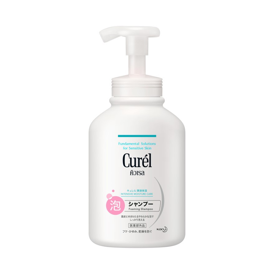 curel-intensive-moisture-care-foaming-shampoo-480ml-คิวเรล-อินเทนซีฟ-มอยส์เจอร์-แคร์-โฟมมิ่ง-แชมพู-480-มล