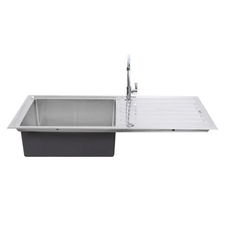 SINK BUILT 1Bowl1Drain TECNOPLUS HYBRID 100 STAINLESS ซิงค์ฝัง 1หลุม1ที่พัก TECNOPLUS HYBRID 100 สเตนเลส อ่างล้างจานฝัง