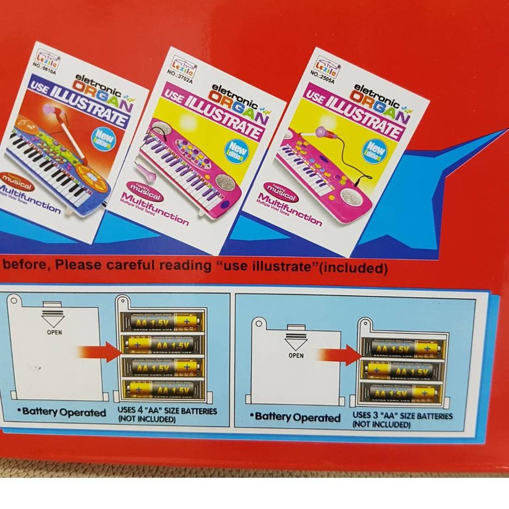 electronic-organ-no-3702a-เครื่องเล่นอิเลคโทนไฟฟ้า-พร้อมไมค์-ลำโพงในตัว-อัดเสียงดนตรี-เสียงร้องเพลง-ได้ในตัว