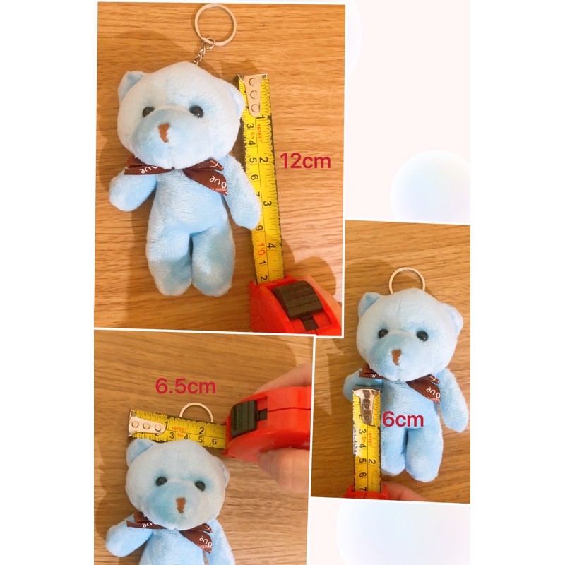 ภาพสินค้ามีทั้งหมด 30สี ขายปลีกและส่ง พวงกุญแจใหม่หมีตุ๊กตามีสีเยอะเยอะ New boll bear keychain RTX จากร้าน pandawin2020 บน Shopee ภาพที่ 3
