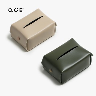 OCE บ้าน PU ซองทิชชูกล่องนอร์ดิกสร้างสรรค์กล่องเก็บห้องนั่งเล่นห้องนอนถาดกระดาษชำระ
