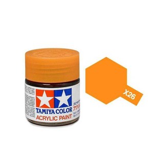 สีทามิย่าสูตรน้ำ Tamiya Acrylic X26 Clear Orange 10ml
