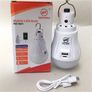 หลอดไฟพกพา หลอดไฟ หลอดไฟฉุกเฉิน หลอดไฟ Mobile LED Bulb RE-1601