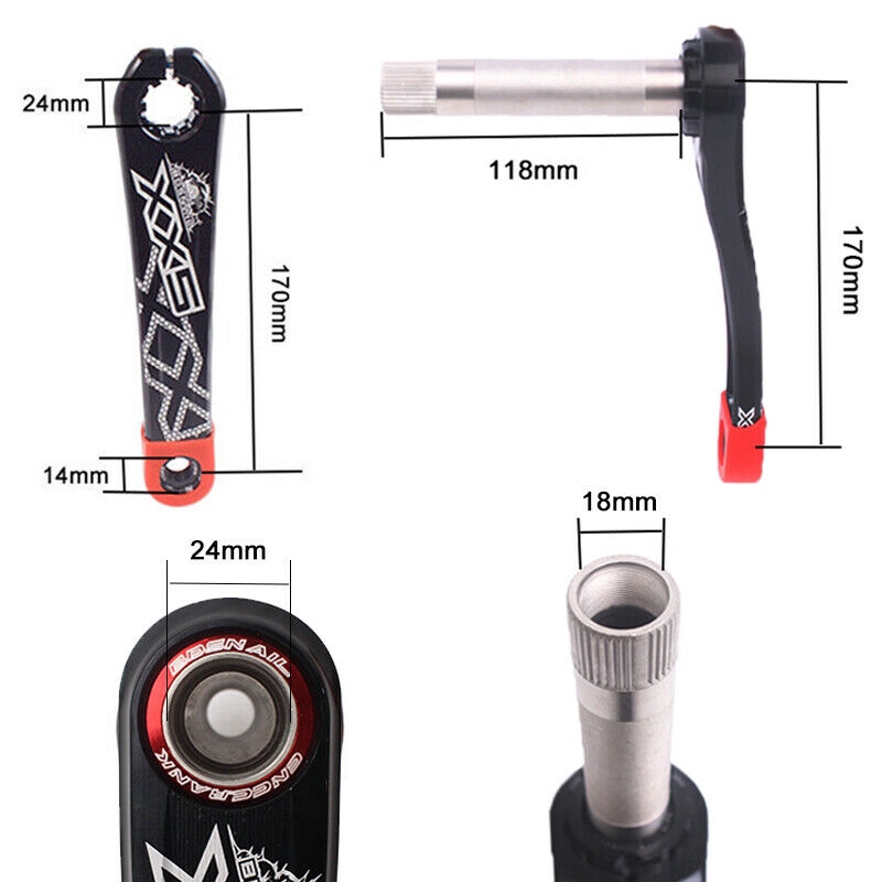 mtb-gxp-ชุด-crankset-อลูมิเนียมอัลลอยด์สําหรับจักรยานเสือภูเขา-gxp-170-มม