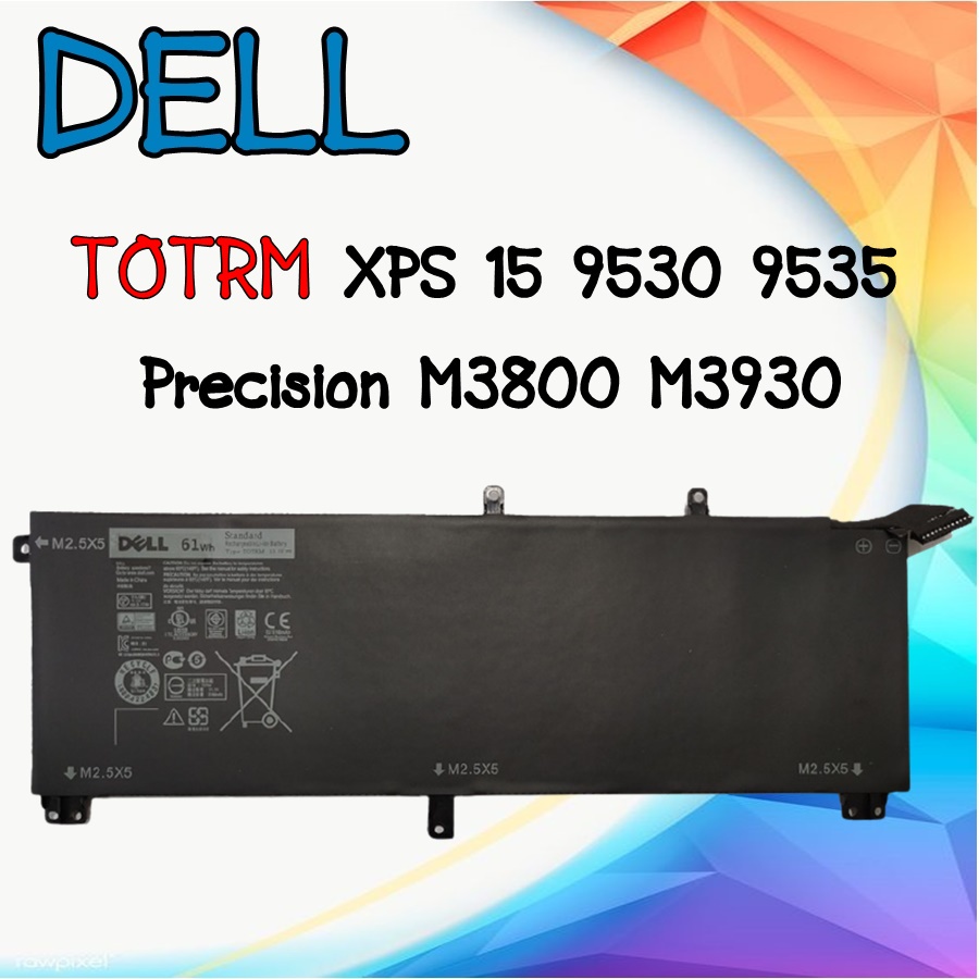 Mouse Pad / Bateria Para Dell Xps 15 9530- 9535 T0trm 245rr Preto