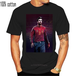 [S-5XL] เสื้อยืดแขนสั้น ผ้าฝ้าย พิมพ์ลาย Gerard Pique แฟชั่นฤดูร้อน สําหรับผู้ชาย Cblkk19Mkplfb51