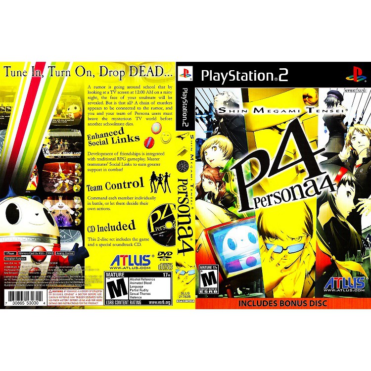 PERSONA 4 [PS2 US : DVD5 1 Disc] | Shopee Thailand