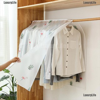 สินค้า [LuxuryLife] ผ้าคลุมเสื้อผ้า PEVA ป้องกันฝุ่น สําหรับบ้าน