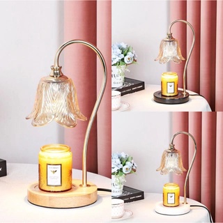 ✨ โคมไฟเทียนหอม ✨ candle warmer  โคมไฟอุ่นเทียน นอร์ดิกละลายแสงแสงหรูหราโคมไฟเทียนโคมไฟห้องนอน INS สาวโคมไฟข้างเตียงโคมไ