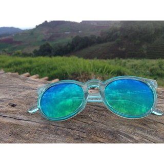 Aivansunglasses พร้อมส่ง แว่นกันแดด Model [ Double O : Ice Crystal - Ocean ]