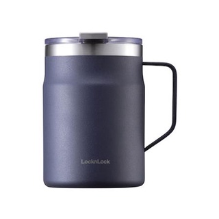 Dee-Double กระติกสูญญากาศ LOCKNLOCK METRO MUG 475 มล. สีน้ำเงิน กระติกน้ำสุญญากาศ