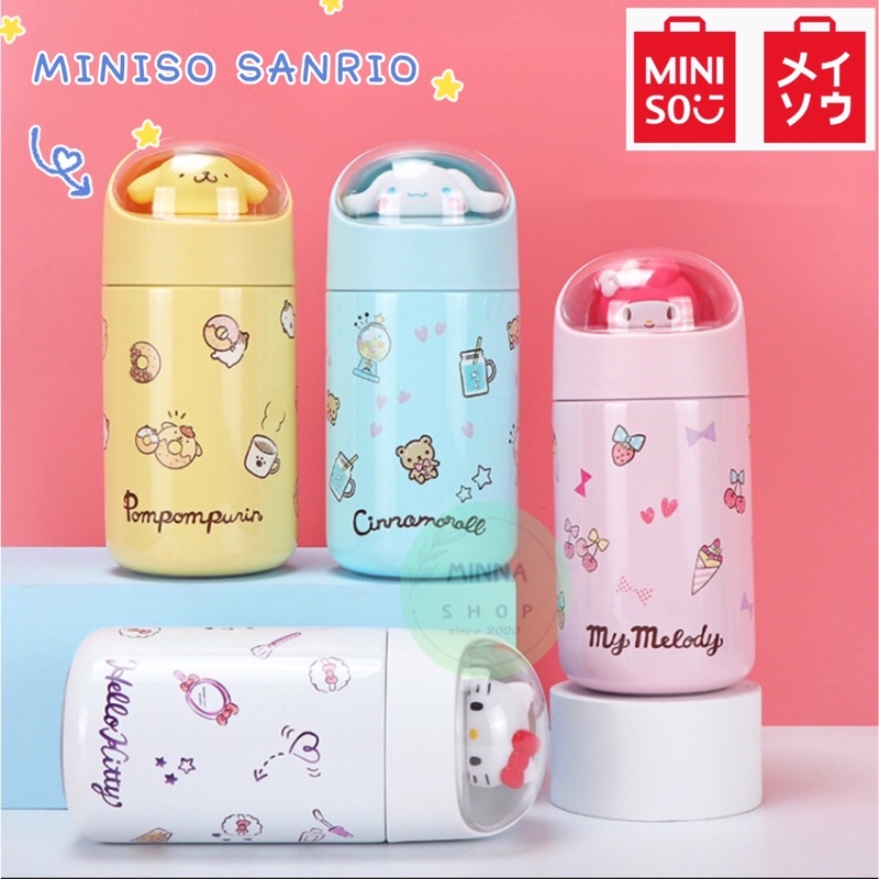 พร้อมส่ง-miniso-sanrio-กระบอกน้ำซานริโอ้-280ml-กระบอกน้ำเก็บอุณหภูมิ-กระบอกน้ำลายการ์ตูน