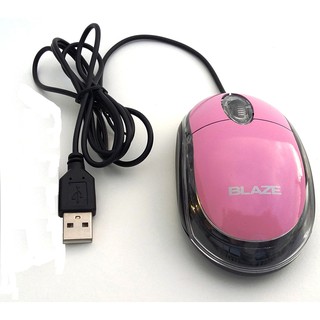 ภาพหน้าปกสินค้าBLAZE Optical Mouse USB / PS2 Combo สีชมพู ที่เกี่ยวข้อง