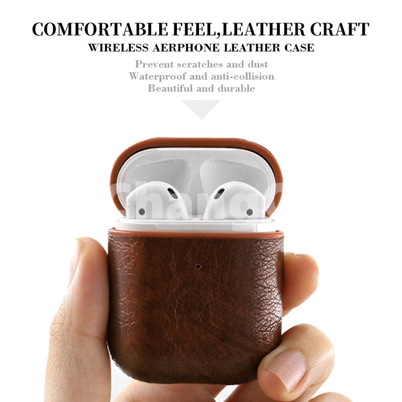 apple-airpods-1-2-ซองชาร์จพร้อมซองหนัง-hook-แบบป้องกันการสูญหาย-protection-bag-leather-sleeve-protection-case-portable-headphone-case