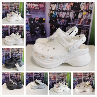 สินค้า Crocs รองเท้าแพลตฟอร์ม ส้นสูง แต่งรูกลวง สําหรับผู้หญิง 206302