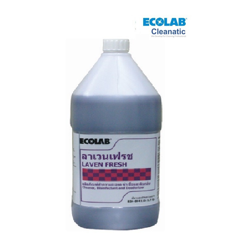 ecolab-เอ็กโคแลบ-pe834-804110ลาเวนเฟรช-ผลิตภัณฑ์ทำความสะอาด-ฆ่าเชื้อ-และดับกลิ่น-3-8-ลิตร
