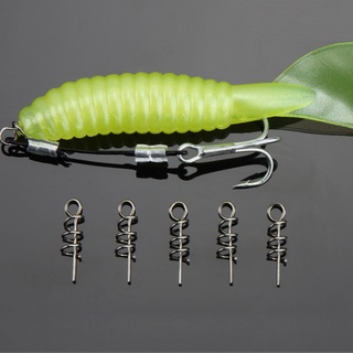 50pcs Spring Pins Fishing Accessories Stainless Steel Soft Lures Lock Pin Crank Hook Connector Fixed Latch Pins Tackle
