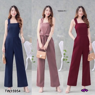 PE15954 Jumpsuit จั้มสูทสายเดี่ยว ขายาว