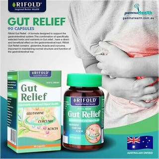 บรรเทากรดไหลย้อนอย่างเห็นผล Gut Relief 90 capsules แบรนด์ Rifold จากประเทศออสเตรเลีย