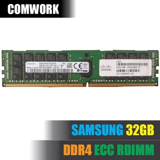 แรม SAMSUNG 32GB DDR4 ECC RDIMM REGISTERED REG SERVER RAM MEMORY PC4 X99 C612 WORKSTATION SERVER DELL HP COMWORK