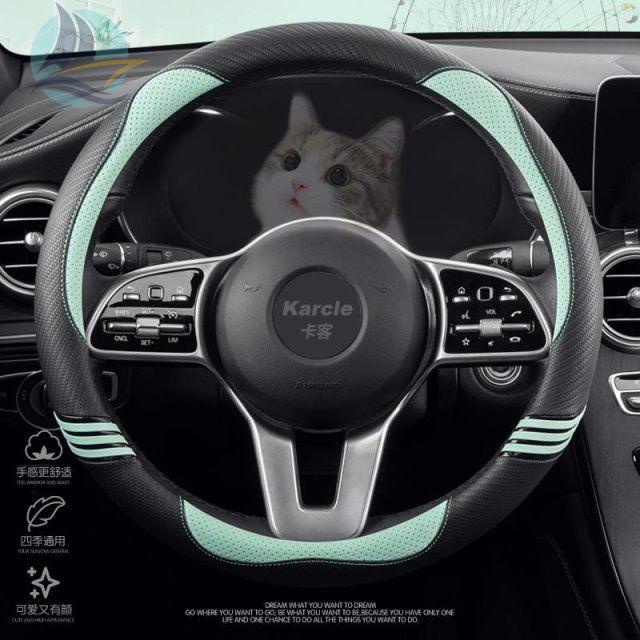 euler-black-cat-พวงมาลัยฝาครอบล้อหญิง-good-cat-พิเศษรถสีขาวแมว-iqr1-four-seasons-universal-เต็มรูปแบบหนัง-handlebar-cove