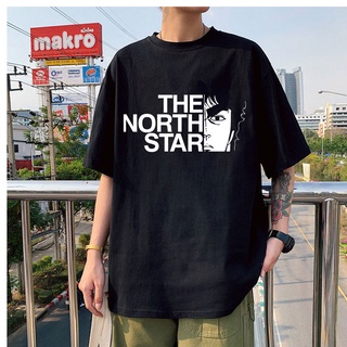 เสื้อยืด พิมพ์ลายอนิเมะ Fist of The North Star Hokuto No Ken เข้ากับทุกการแต่งกาย สไตล์ญี่ปุ่น สําหรับผู้ชาย 804409Size