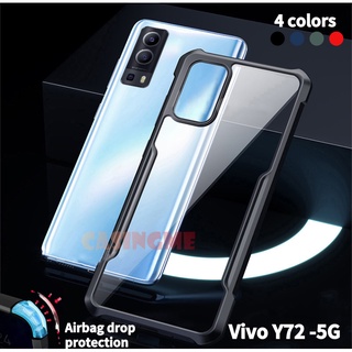 เคสโทรศัพท์มือถือแบบใสกันกระแทกสําหรับ Vivo Y72 5G Y 72 VivoY72 5G VivoY725G 5 G