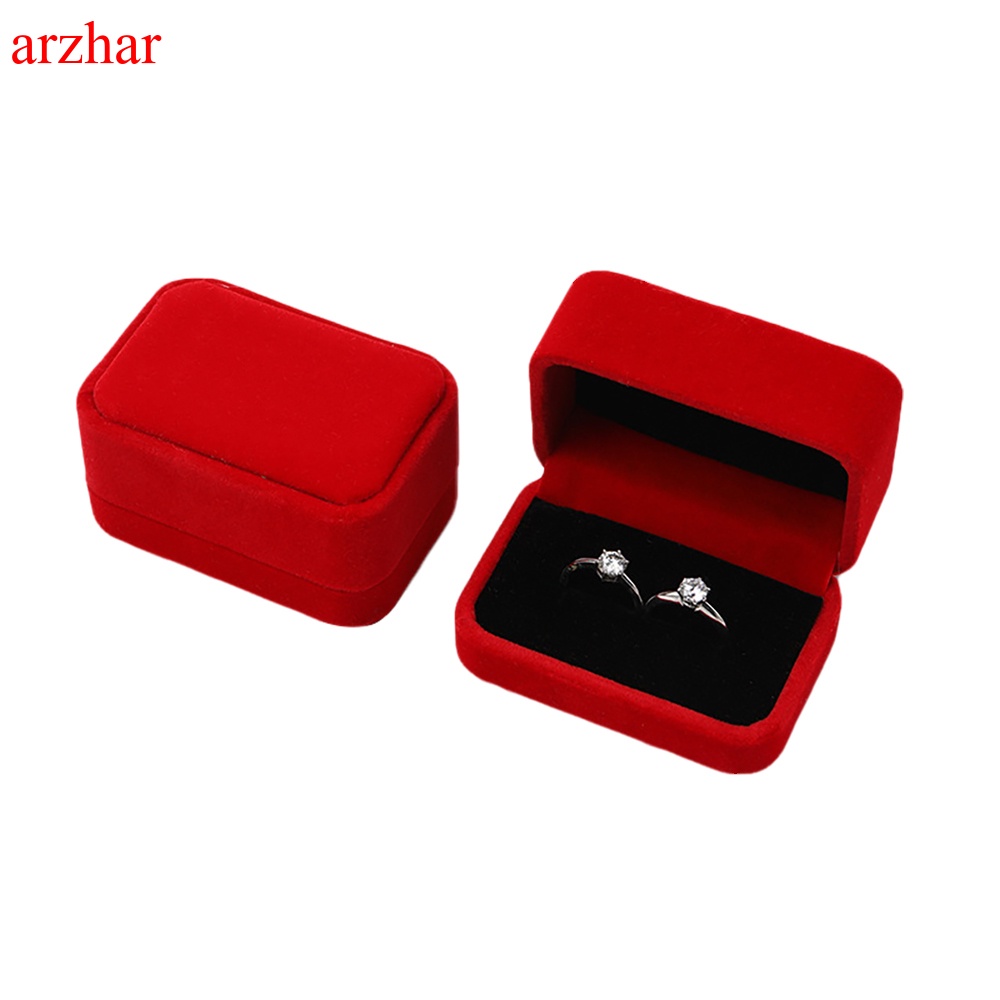 ภาพสินค้าArzhar กล่องกํามะหยี่ คู่รัก กล่องแหวนคู่ ต่างหู กล่องเครื่องประดับ กล่องเก็บของขวัญ กล่องเครื่องประดับ เคาน์เตอร์แสด จากร้าน arzhar.th บน Shopee ภาพที่ 2