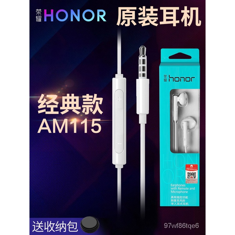 HonorหูฟังOriginalแท้AM115เหมาะสำหรับ HuaweiV30 proโทรศัพท์30 30S V20 ...
