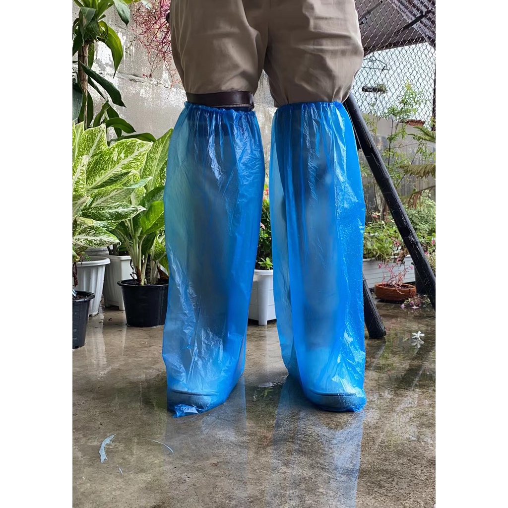 ภาพสินค้า️พร้อมส่งด่วน ️leg cover ภาพถ่ายงานจริง ถุงคลุมรองเท้า เกรดโรงพยาบาล ป้องกันเชื้อโรคป้องกันน้ำ/น้ำฝน/ฝุ่นละออง จากร้าน babyktshop บน Shopee ภาพที่ 2