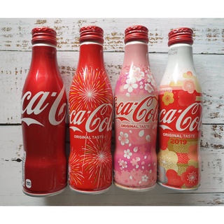 Coke Japan โค้กญี่ปุ่น Coca Cola ขวดอะลูมิเนียม (1ขวด) มีน้ำ สินค้าหมดอายุแล้ว เหมาะแก่การสะสม