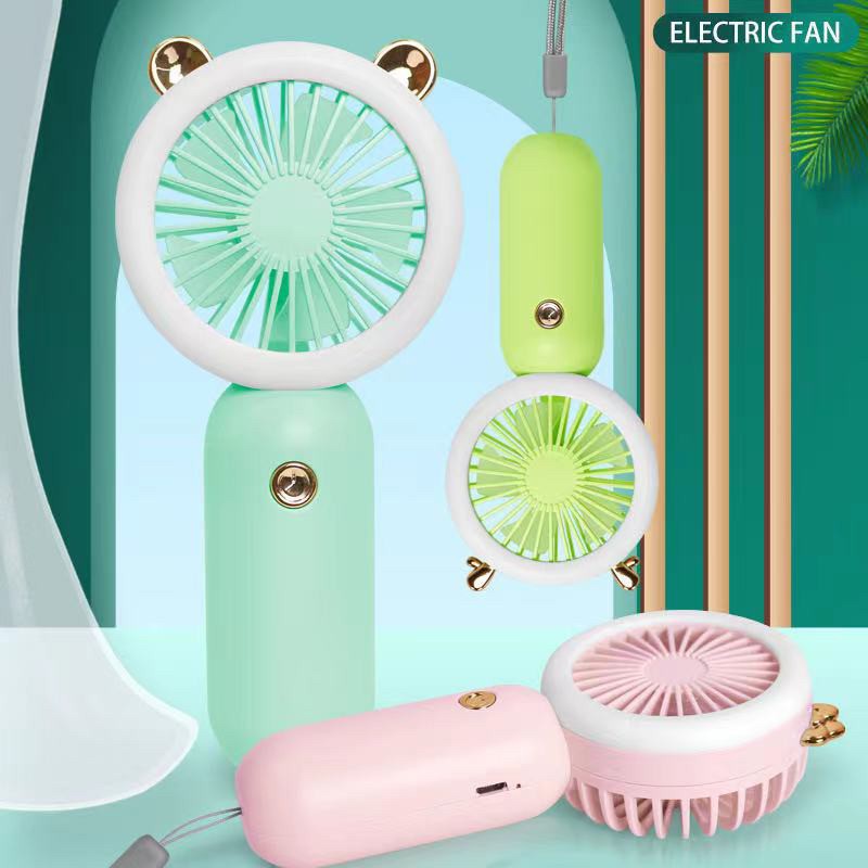 MiNi LED Fan TEFAI T88 พัดลมแอลอีดีขนาดมินิพกพา เบาถือสะดวก มี5ใบพัด มี ...